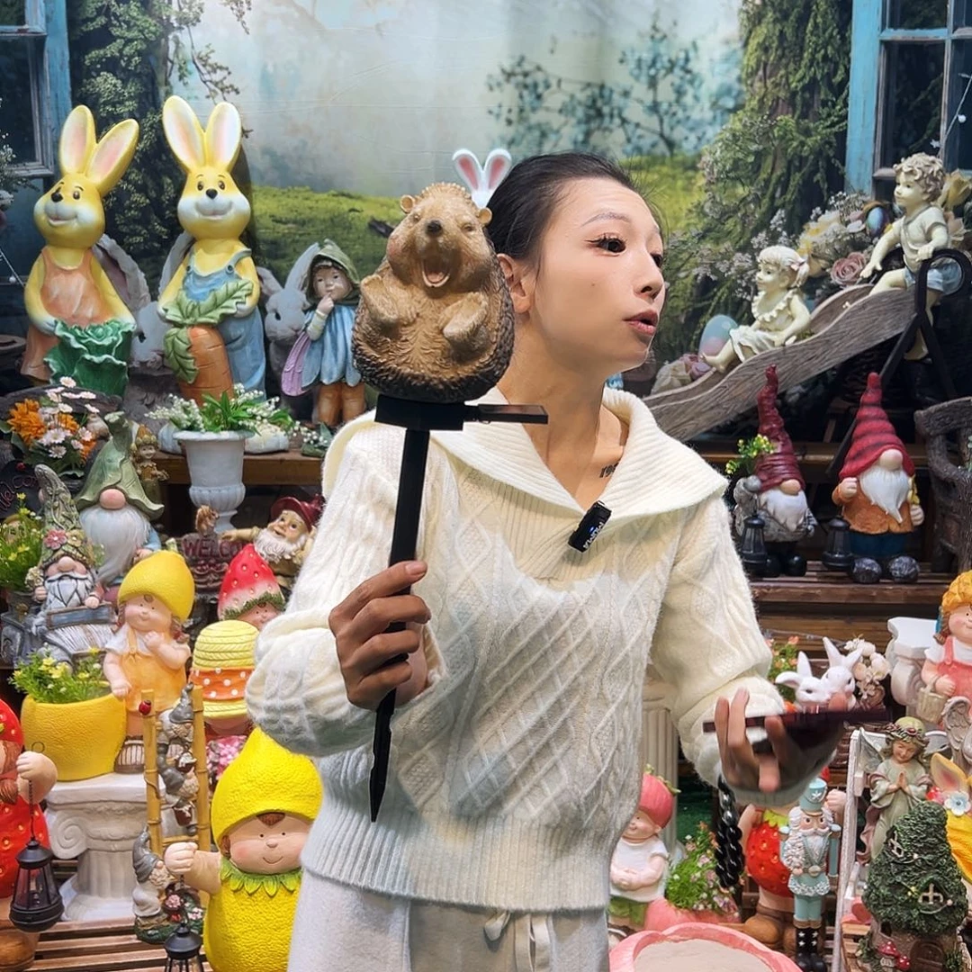 花园摆件红红火火