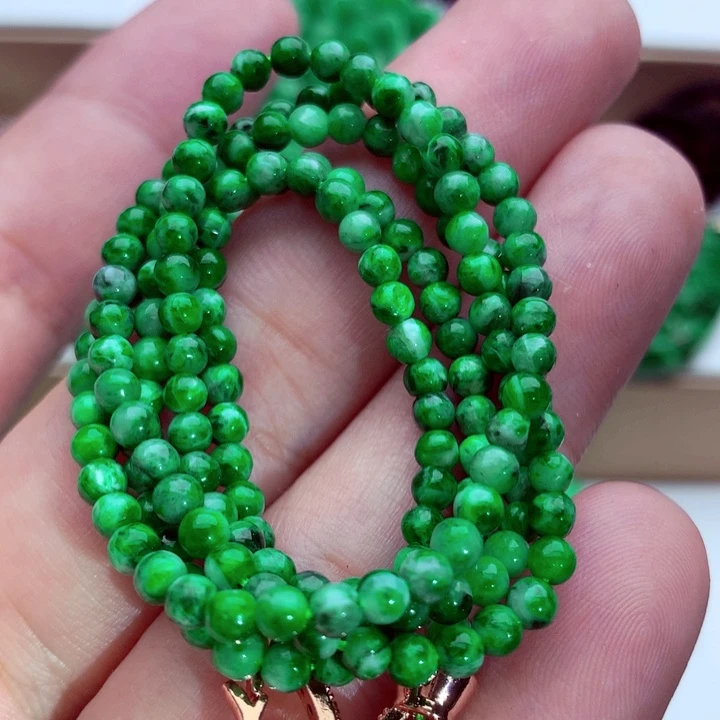 翡翠未镶嵌毛衣链