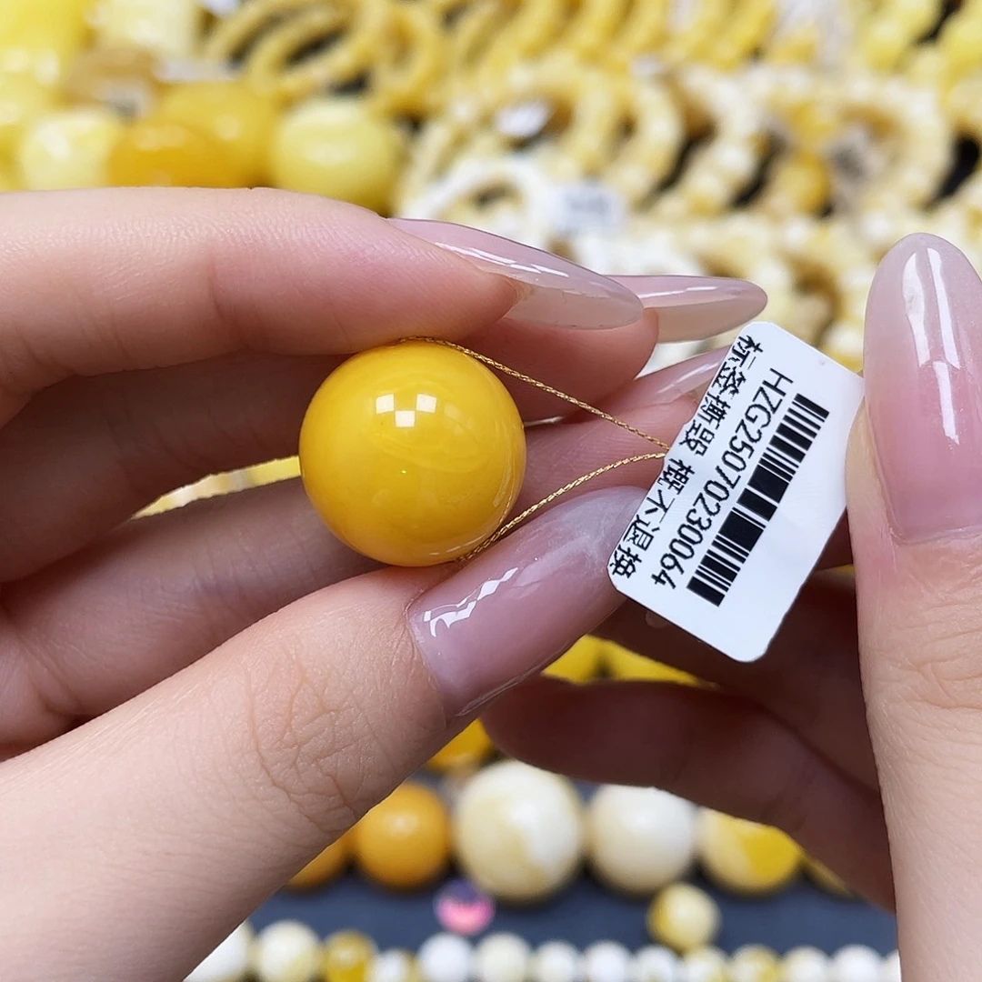 裸石蜜蜡未镶嵌圆珠18mm