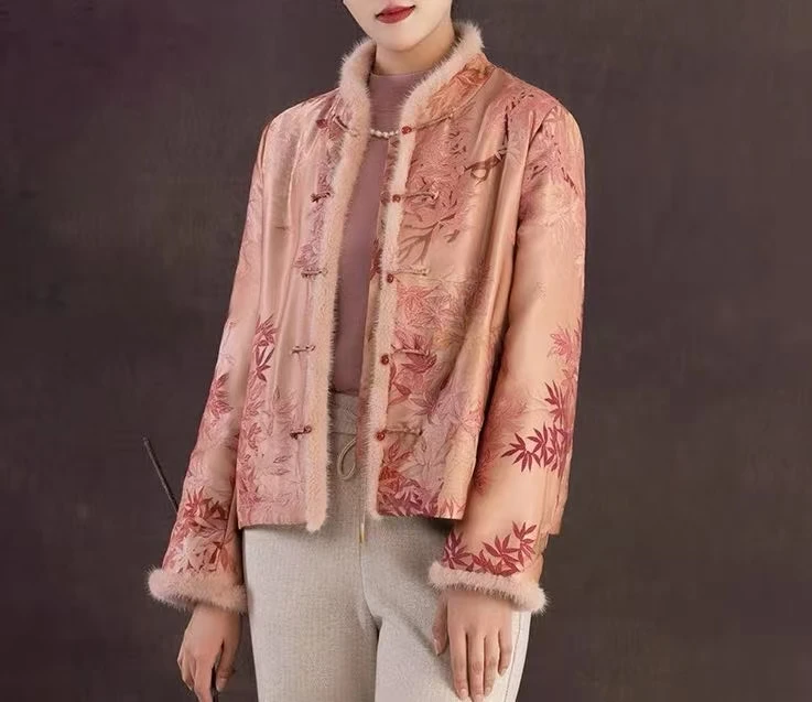 【红枫】秋冬季新款气质加厚款女装外套2024D0110彤彤