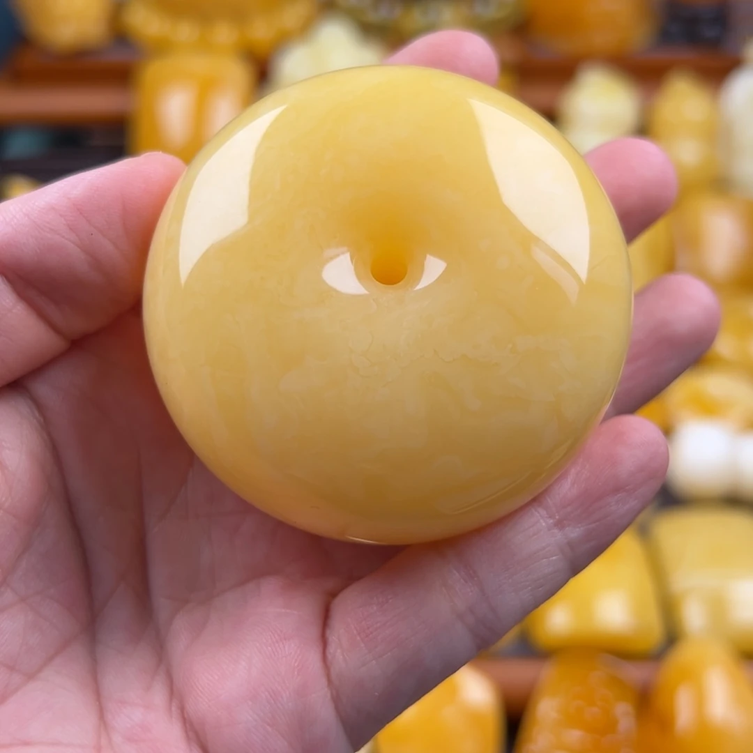 琥珀颈饰未镶嵌纯天然琥珀蜜蜡无优化