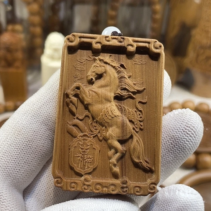 檀香木手串/手链老山檀香马到成功微瑕461