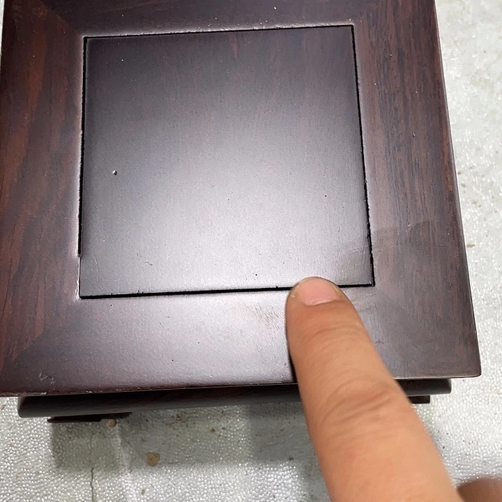 紫砂红木底座工艺品红木底座工艺品13公分