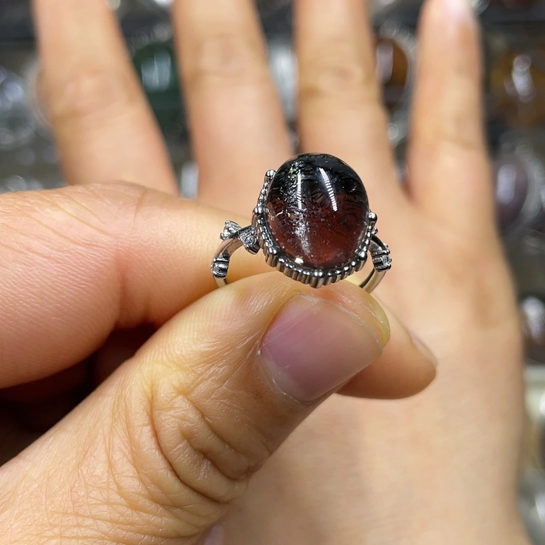 【闪购商品】水晶珠宝半成品银S925镶嵌戒指