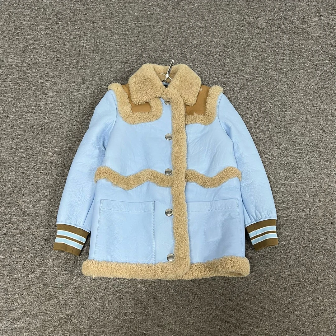 99新 BURBERRY/博柏利 Burberry 皮毛一体大衣