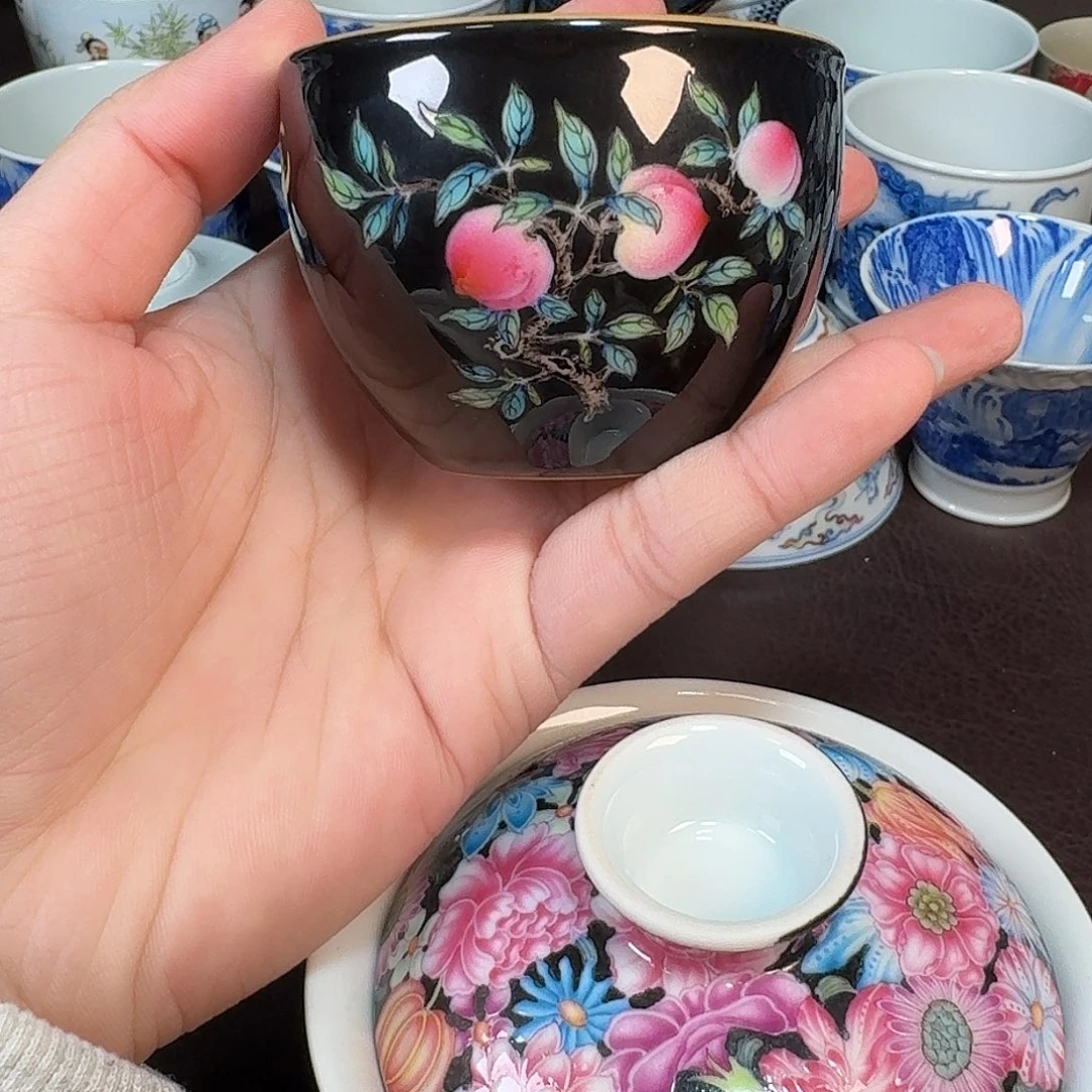 k***i现代景德镇陶瓷盖碗