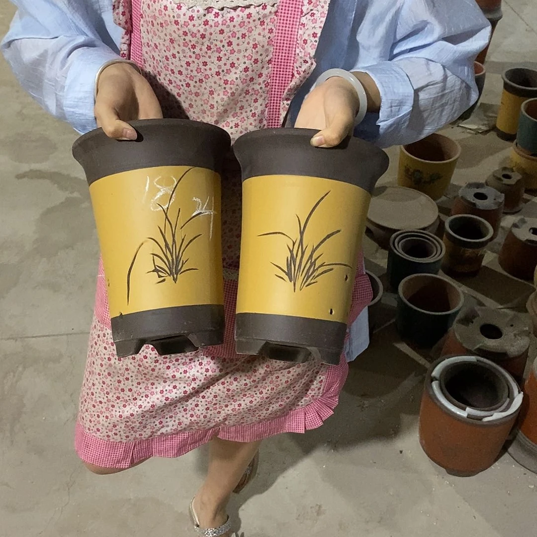 紫砂花盆紫砂花盆