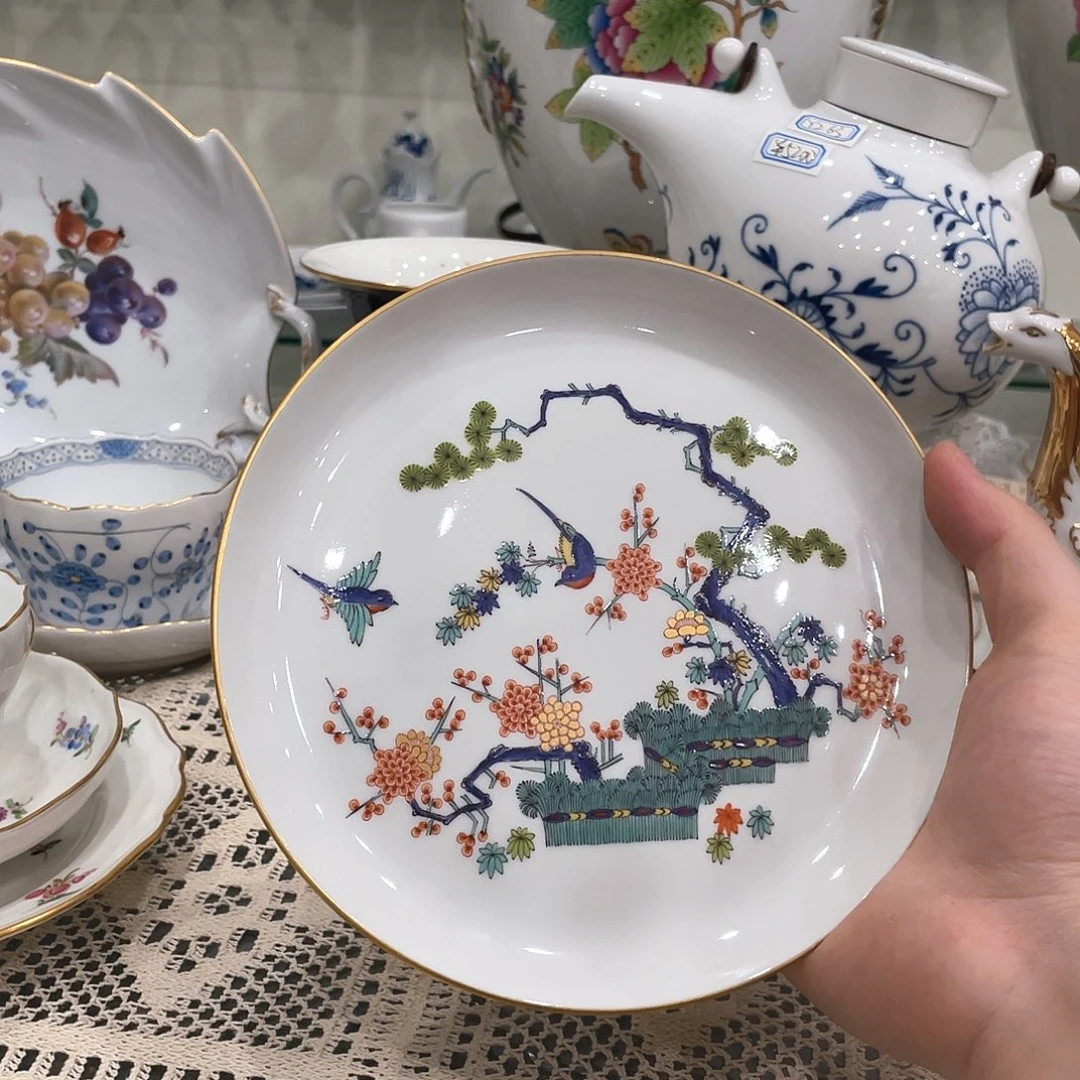 摆件中古一等喜上眉梢