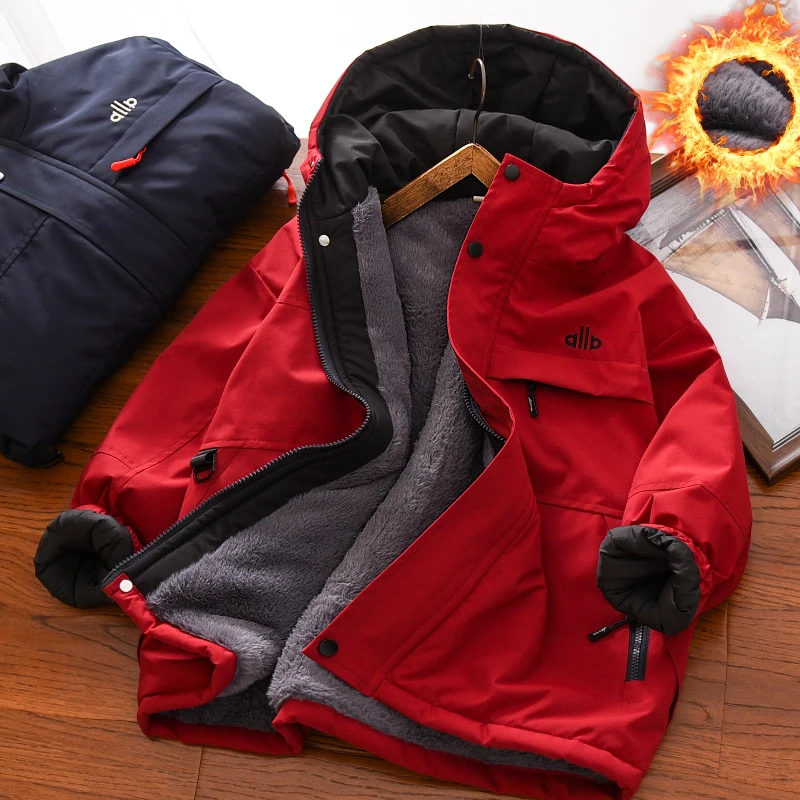 男童棉服冬季2025新款中大童男孩抗风加厚加绒夹棉儿童装棉袄外套