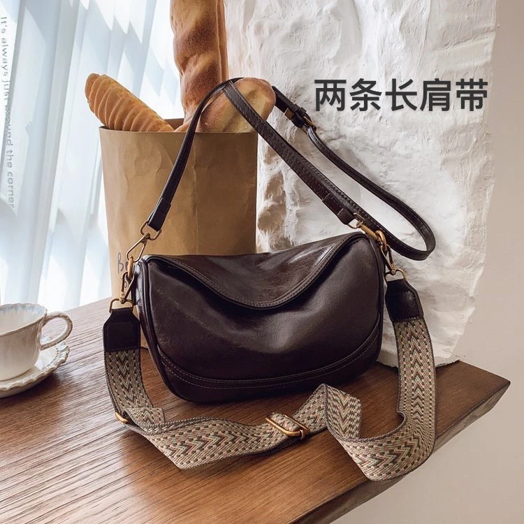 小众设计包包女2025新款美拉德复古单肩腋下百搭斜挎饺子包6059