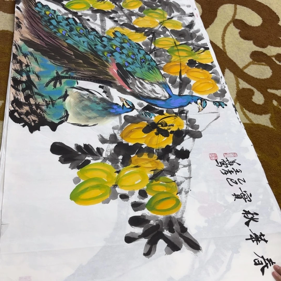 国画王孝华四尺童