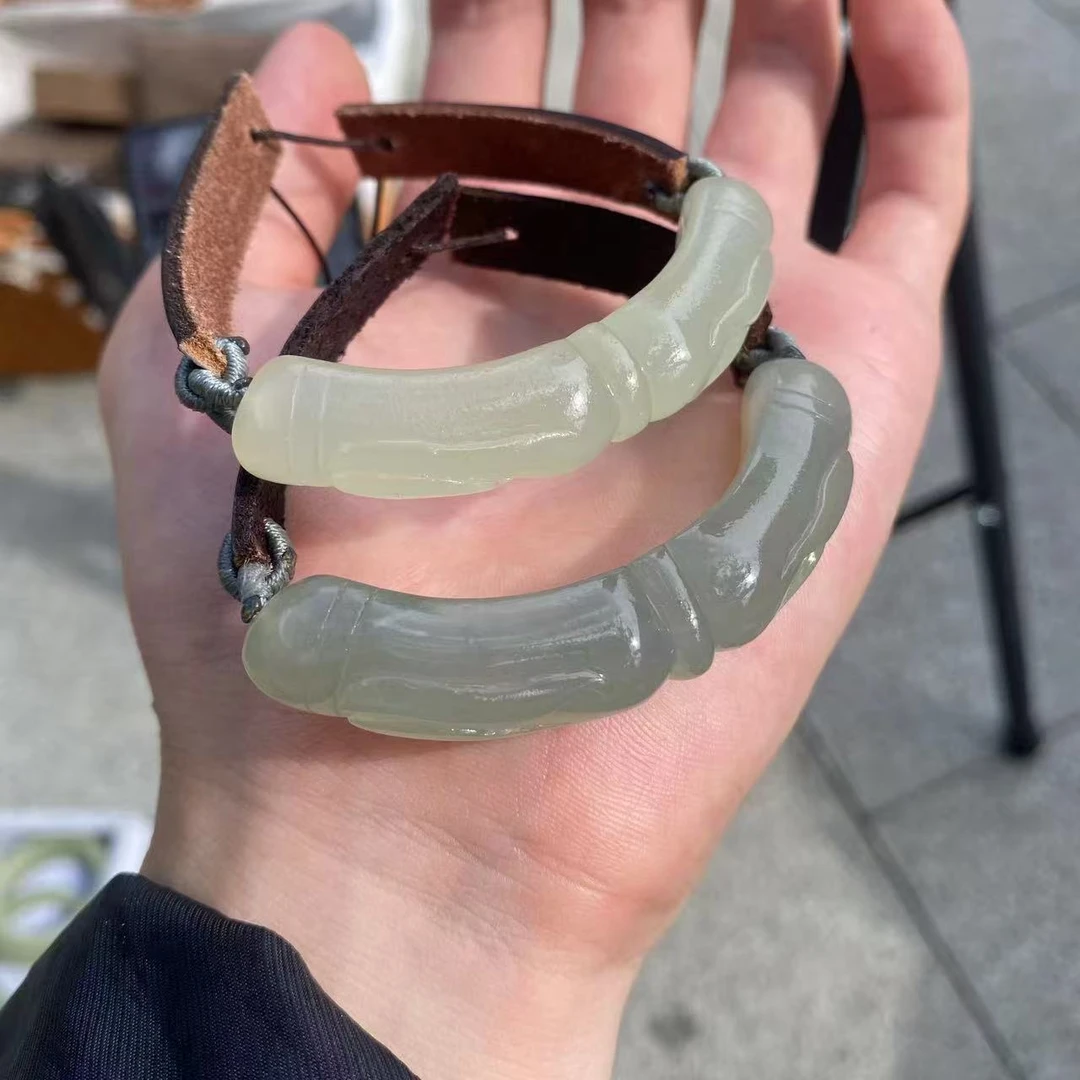 【原创设计款】半镯（一级料）竹节多样性发货其中之一