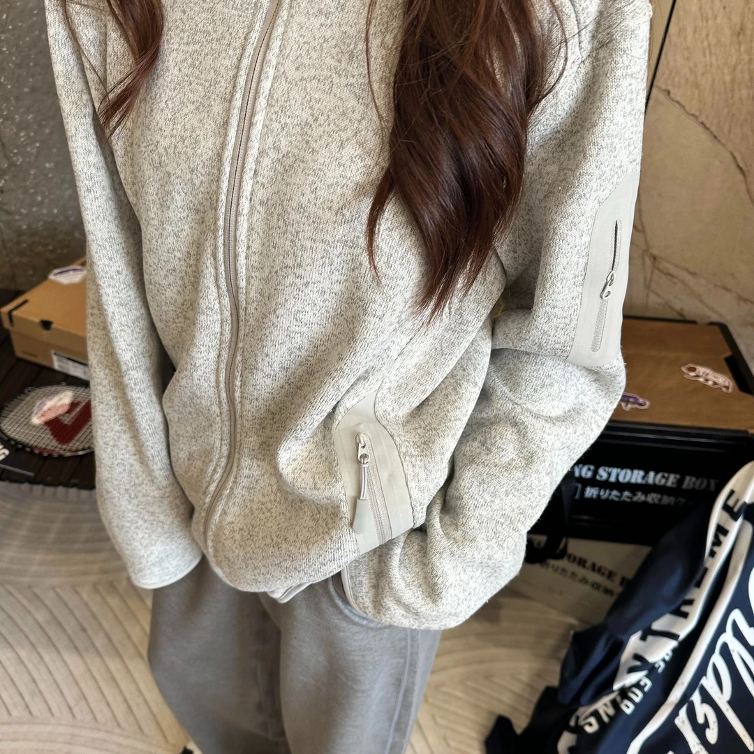 【抓绒王者】FW25全新配色男女款全拉链中间层抓绒开衫/小立领外套