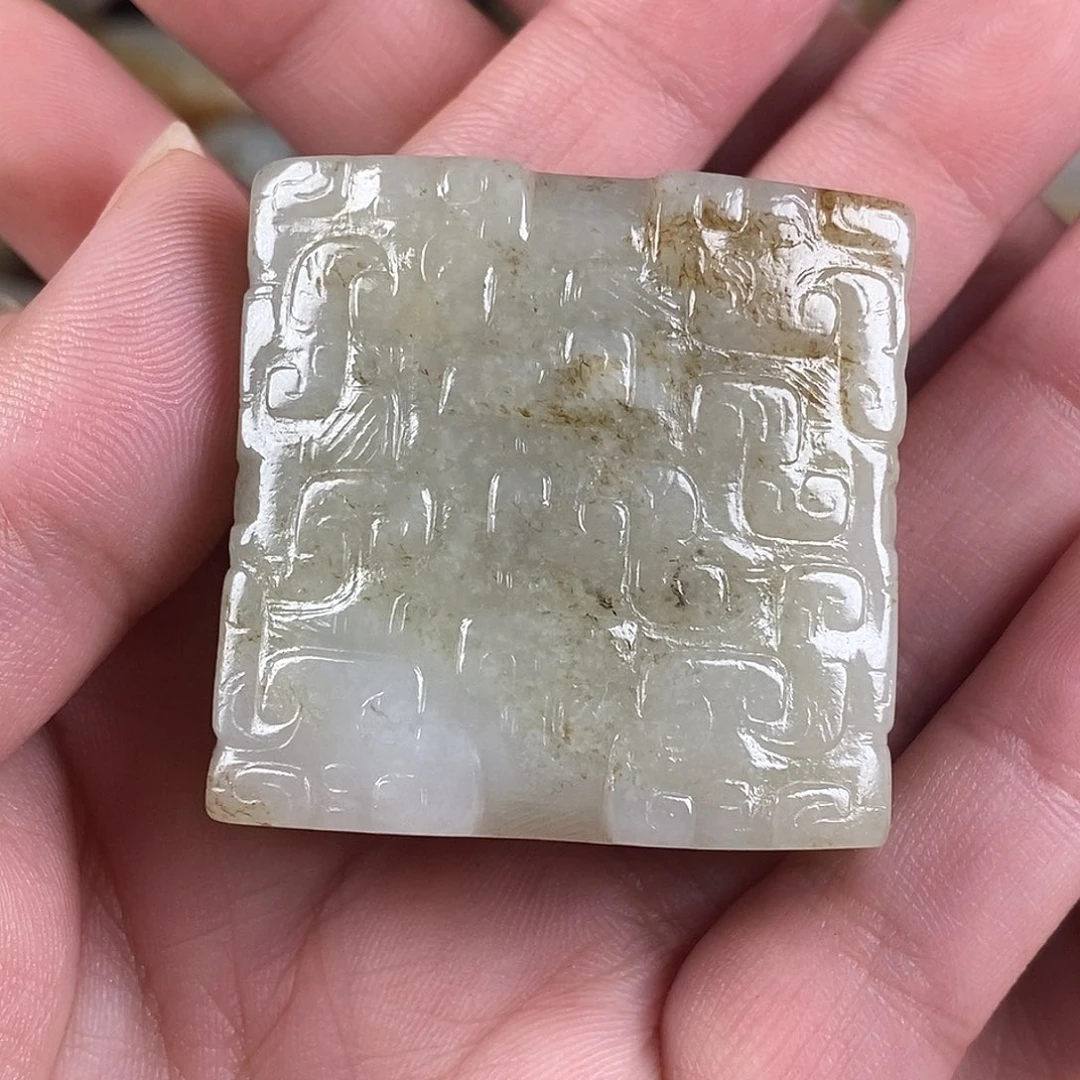 浮***梦和田玉未镶嵌挂件