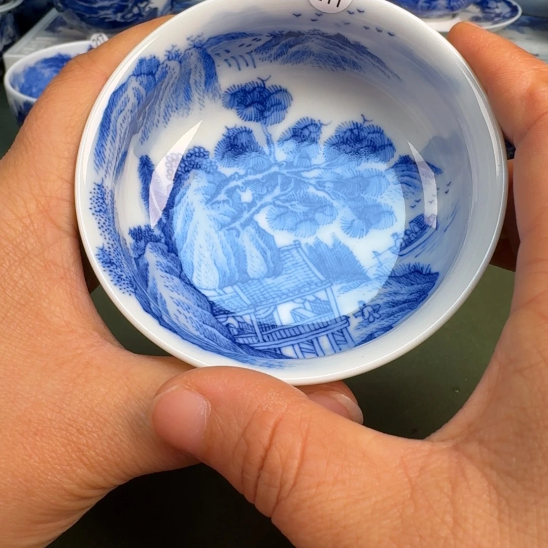 瓷景德镇纯手绘茶具圆圆211