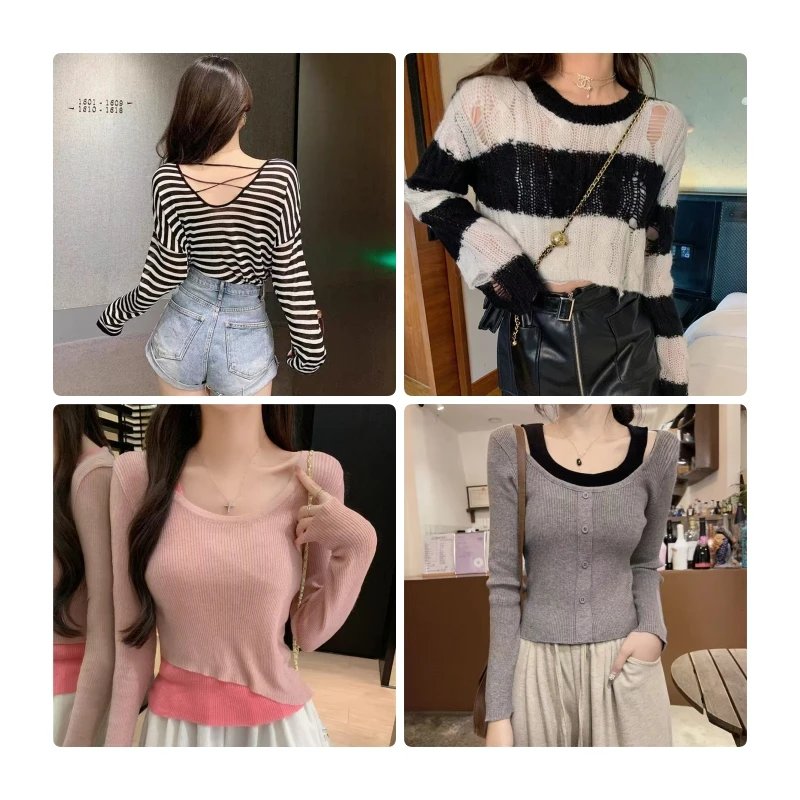 【9月24号】显瘦设计感小个子针织女款上衣