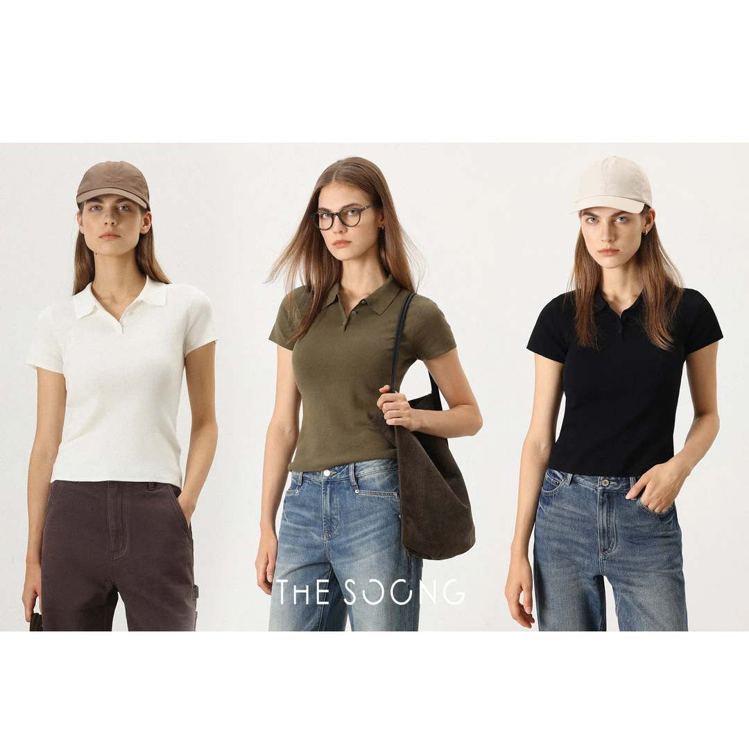 THESOONG|’显瘦polo衫‘松软有型1oo%棉纱短袖亨利衫HBMY7375