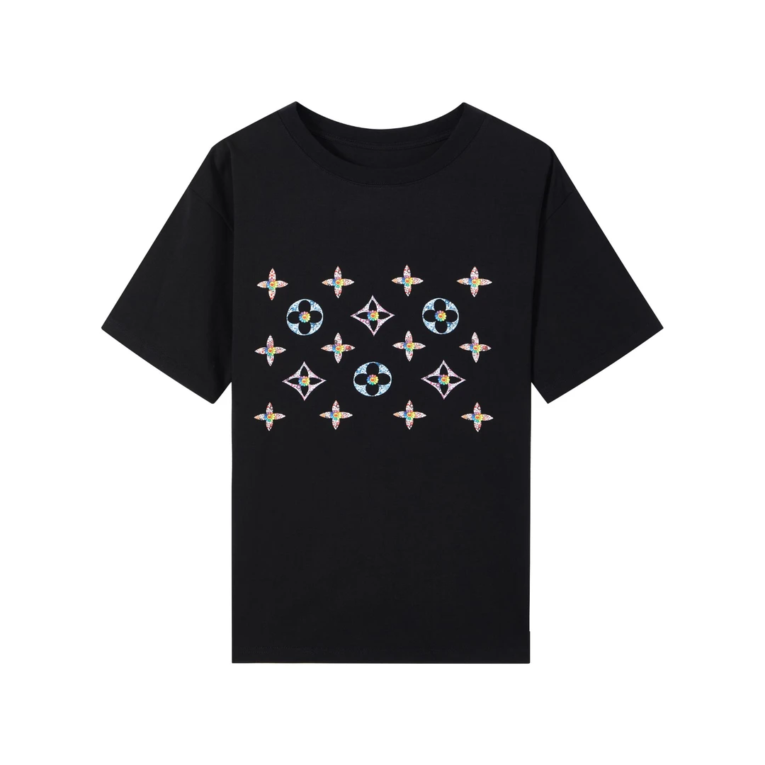 YUNAQIU-短袖T恤女宽松男中性风重磅体恤-2675