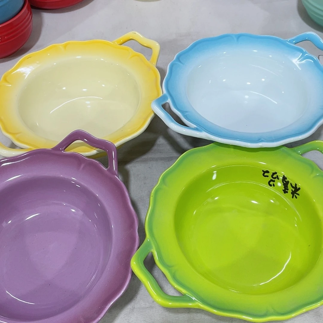 瓷片微瑕陶瓷餐具2个装