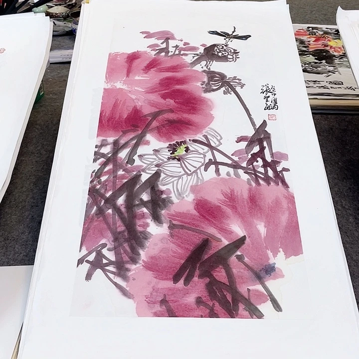 国画张圣敏先生纯手绘作品