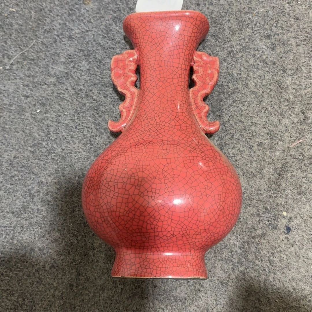 陶摆件一个哥窑瓶