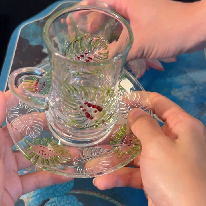 水晶玻璃外贸出口，两套