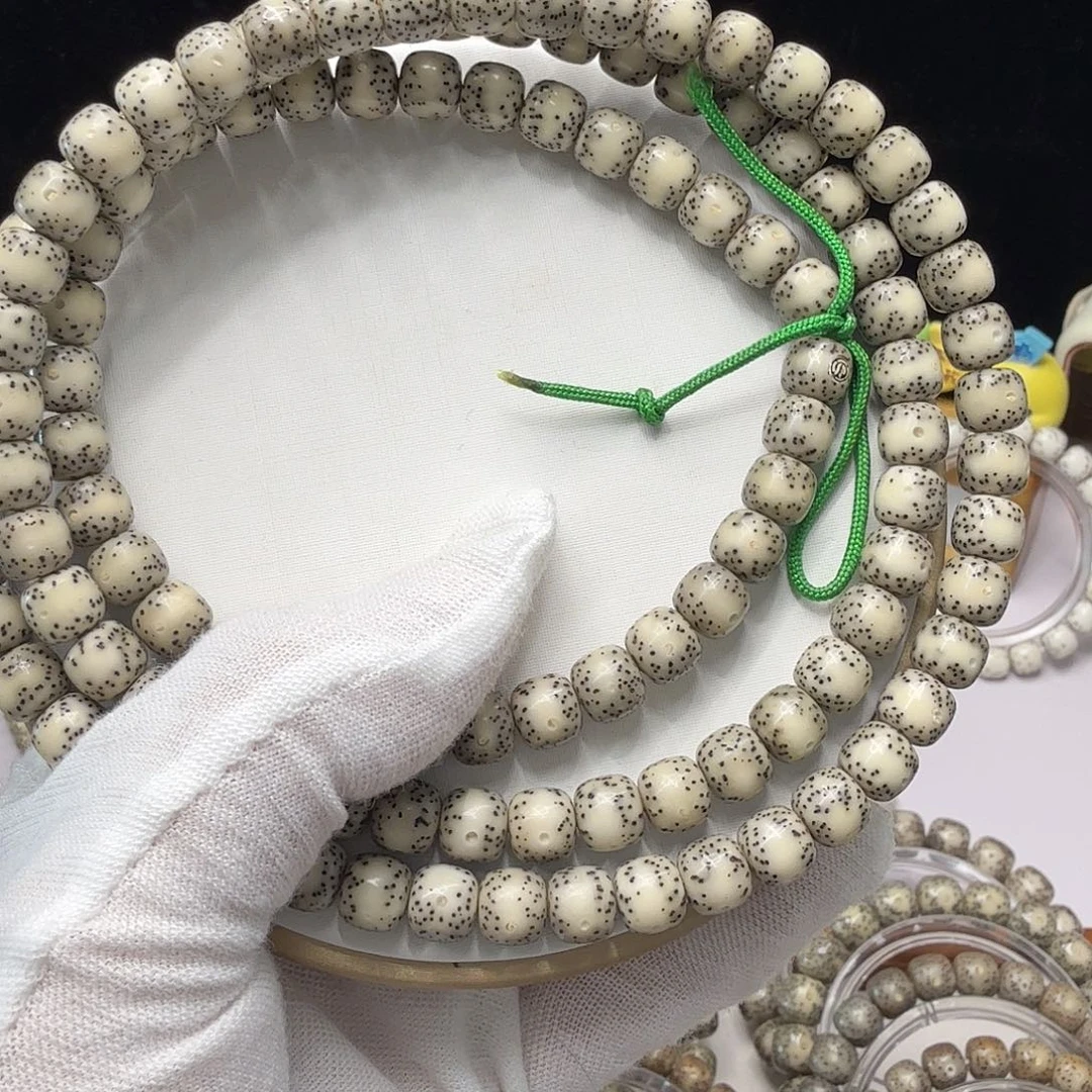 星月菩提吊坠108月留白