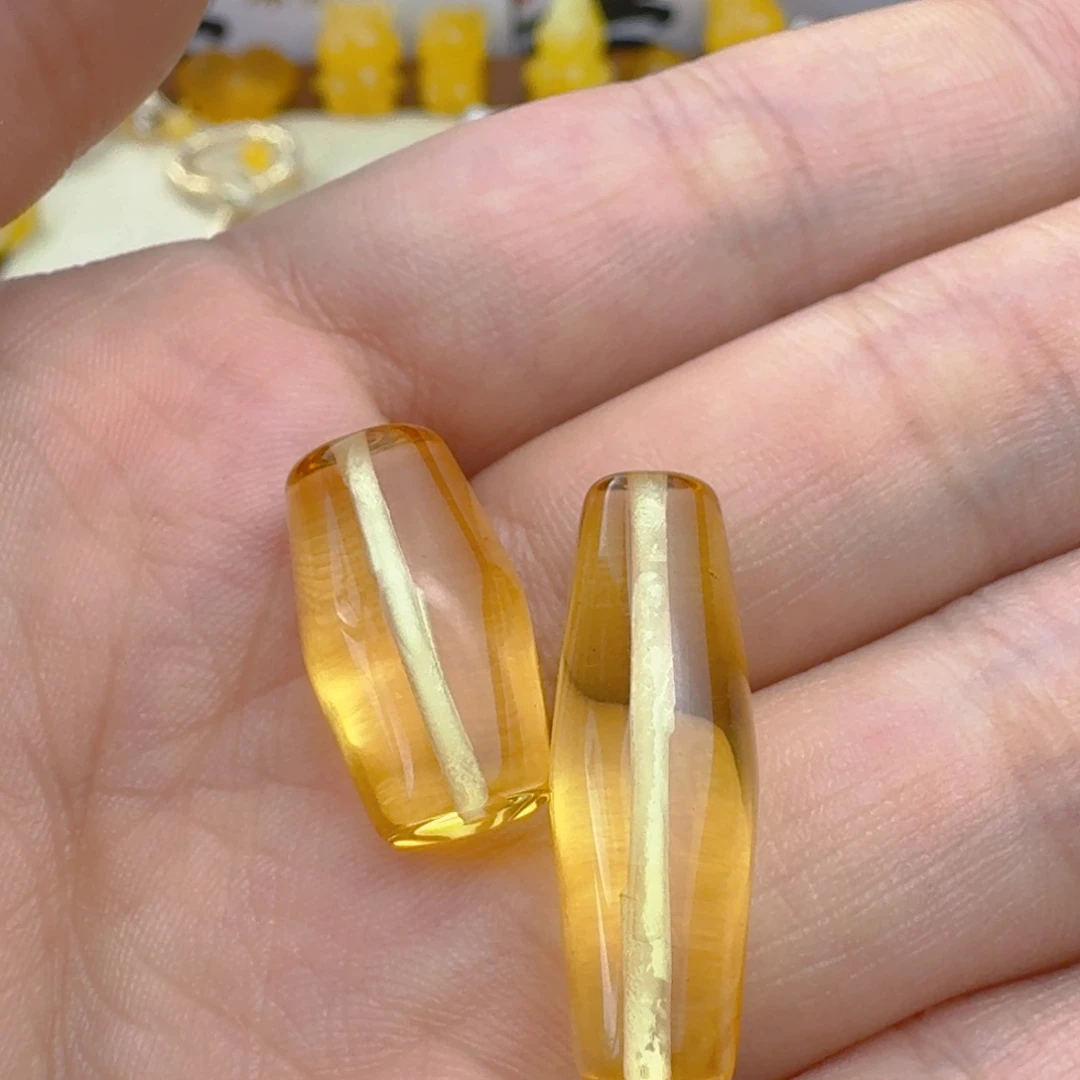 未镶嵌蜜蜡裸石天珠