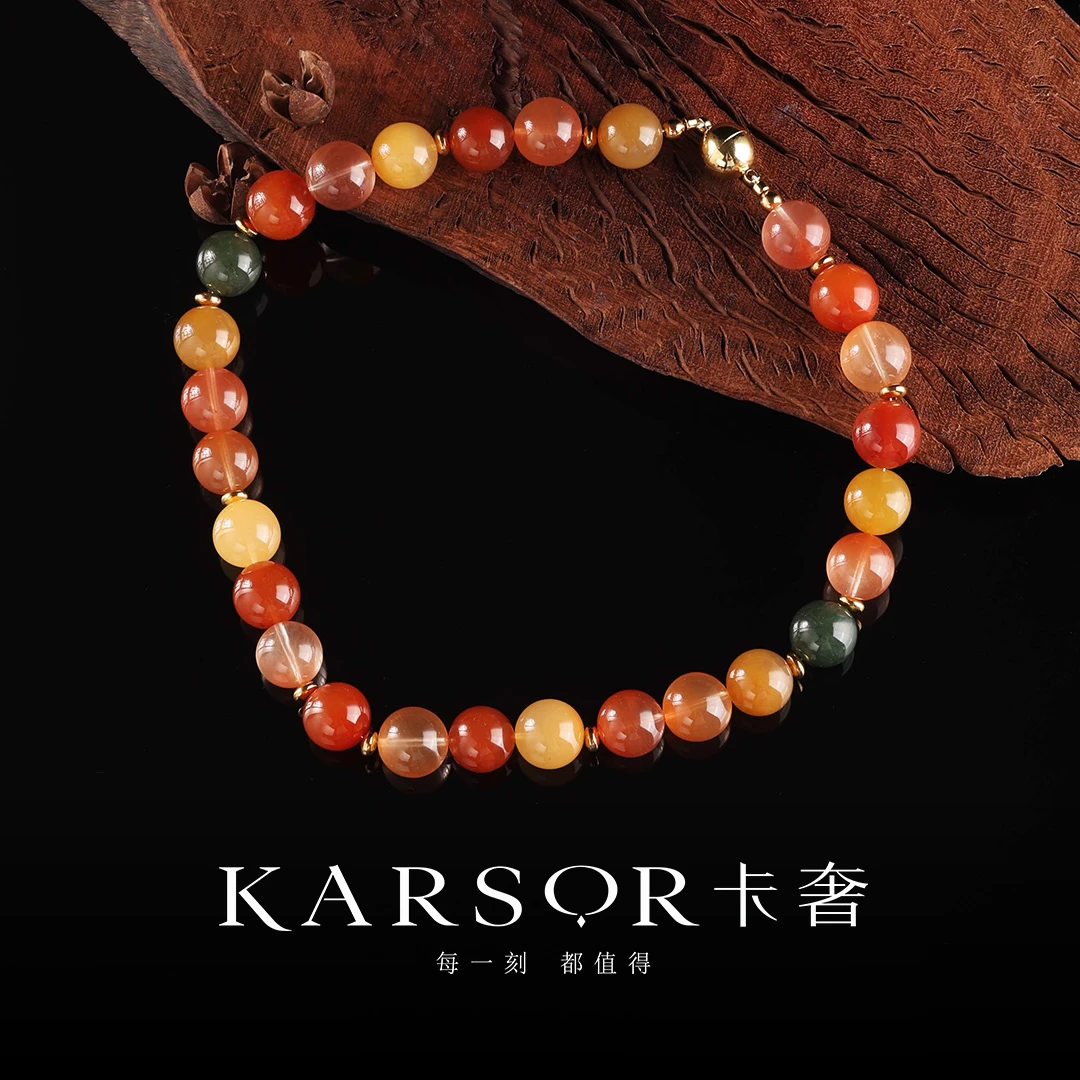 KARSOR/卡奢兔毛 水晶项链 X3746