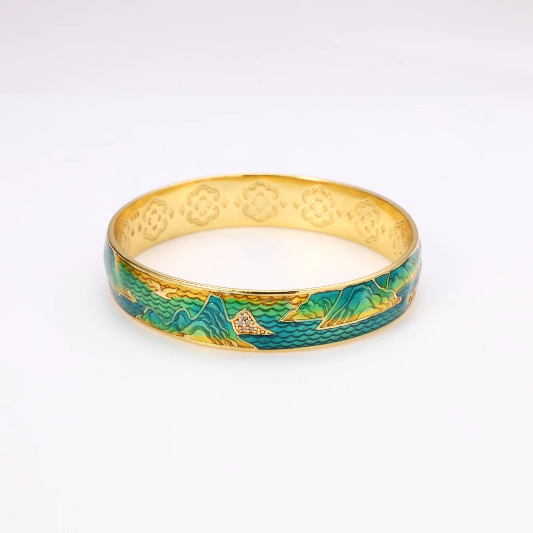 铜合金合成锆石手镯 AK95XZIC-22457 国风经典轻奢时尚新款手镯