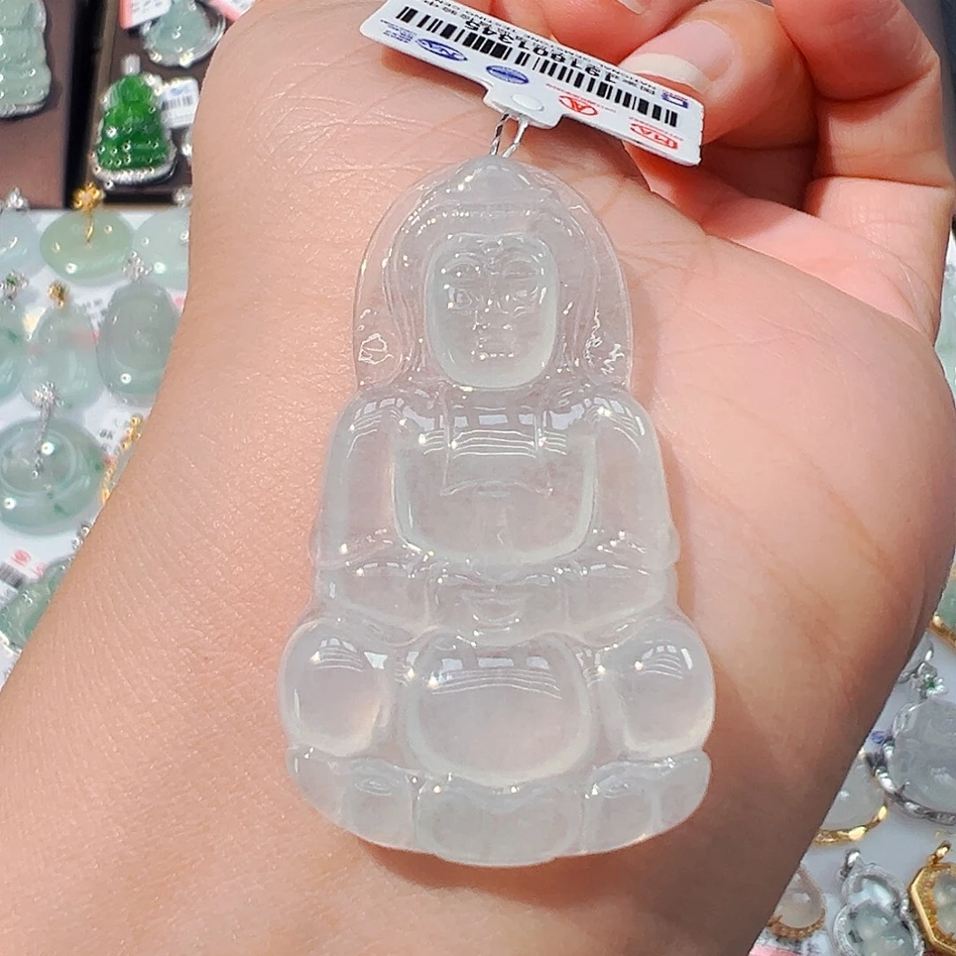 吊坠(不含链)未镶嵌翡翠观音