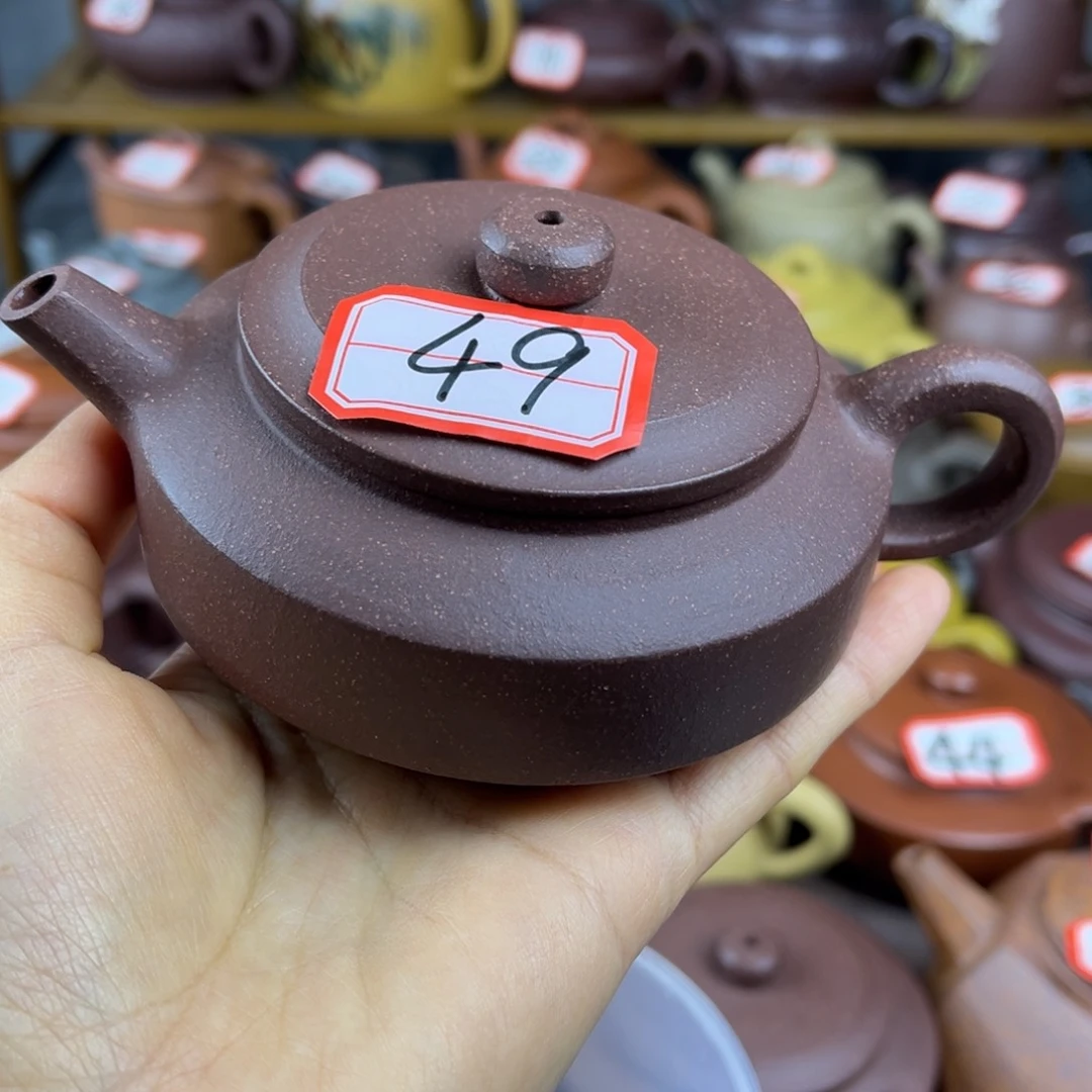 紫砂茶壶锦**河宜兴紫砂壶周盘