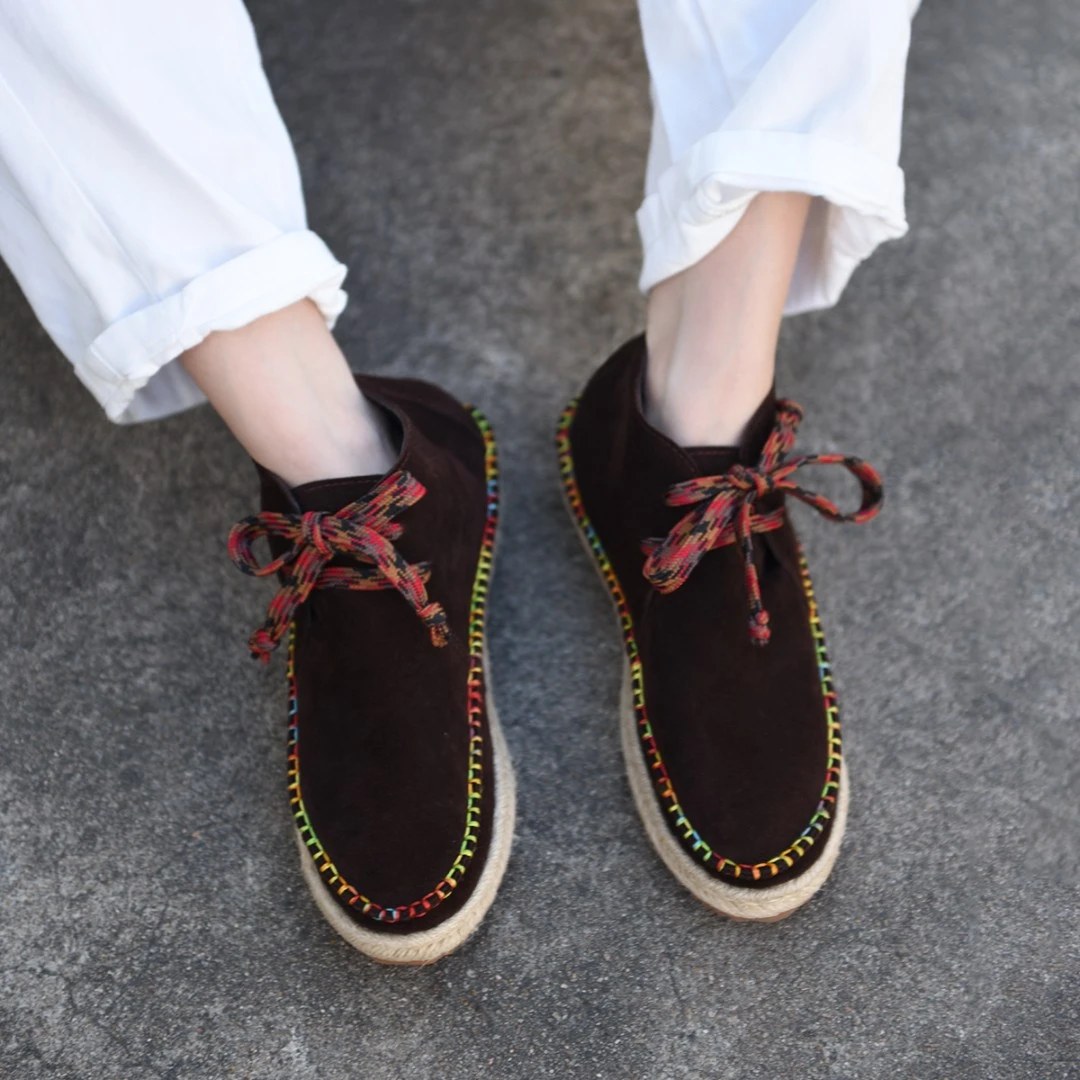 Artmu阿木原创复古小众博肯短靴子新款爆款渔夫鞋袋鼠鞋真皮3782