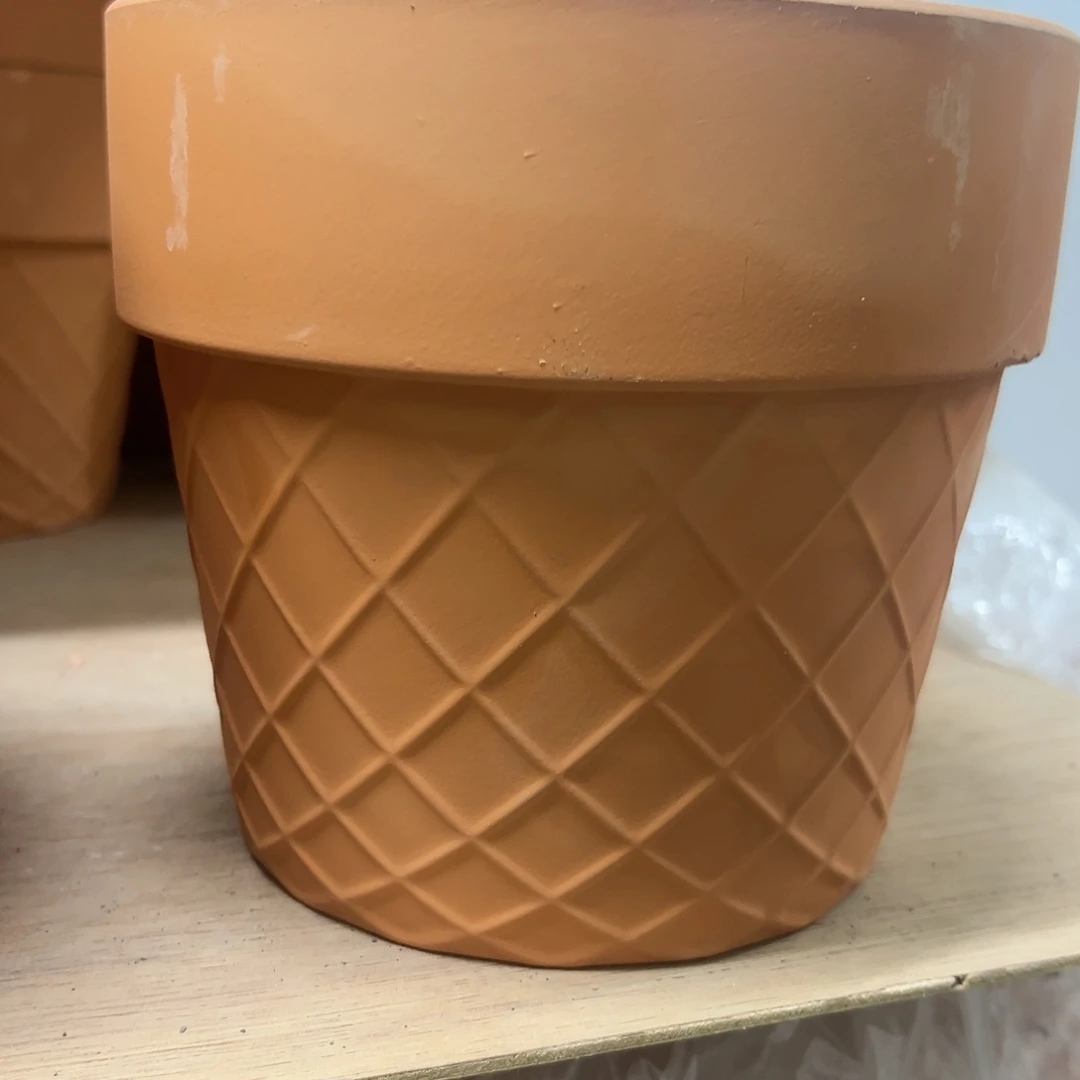 【闪购商品】红陶网格16口14高1个