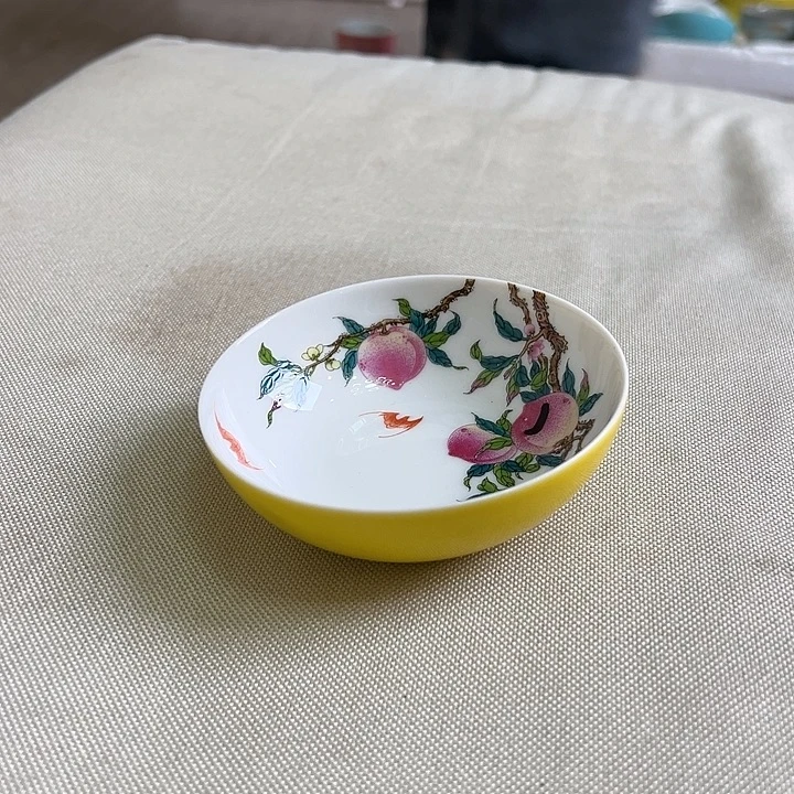 瑕疵瑕疵景德镇陶瓷黄