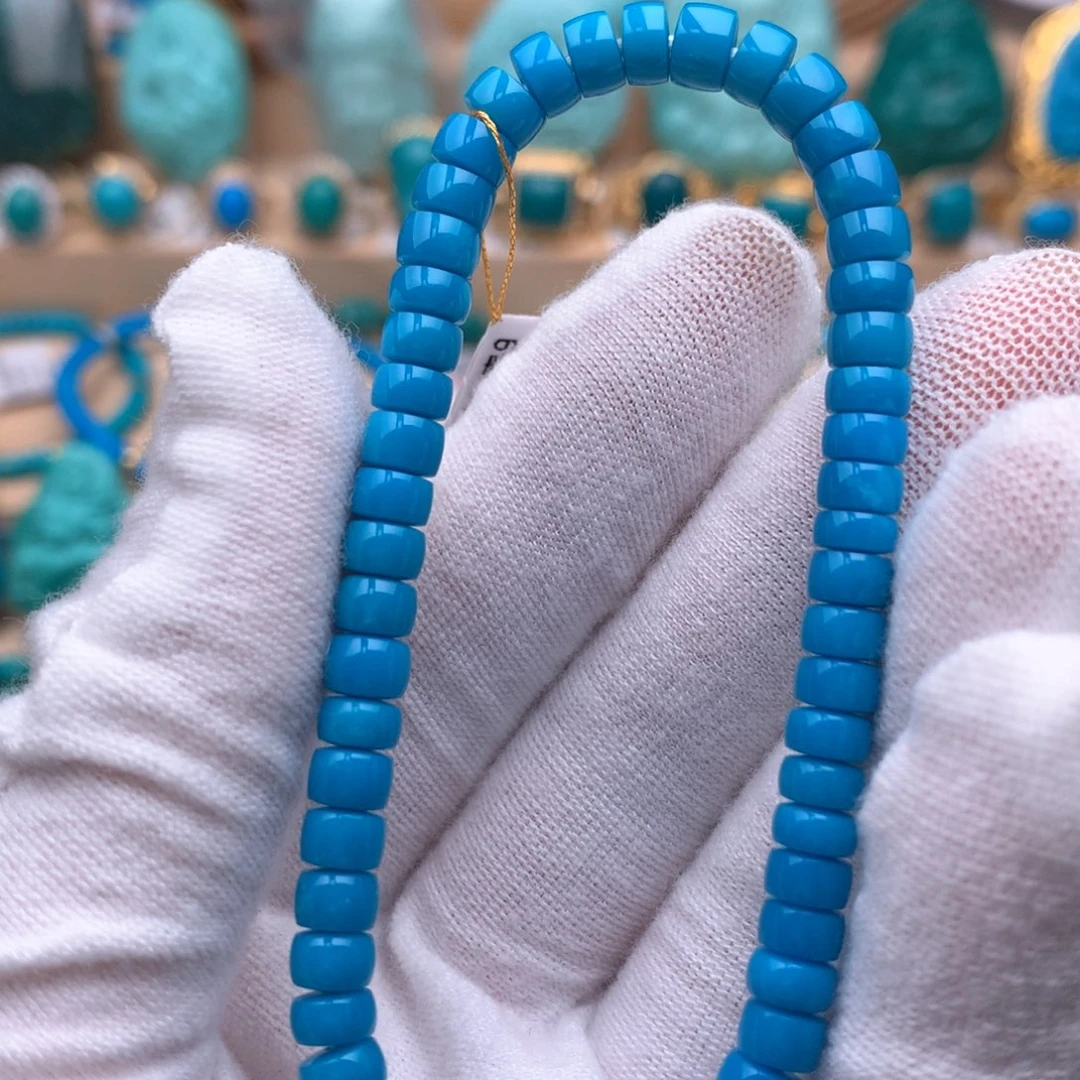 绿松石未镶嵌珠宝奇石5.4mm