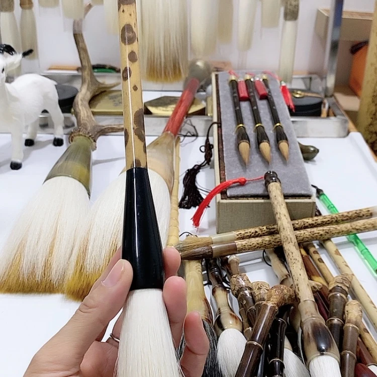 【闪购商品】晚**叶高档兼毫对联毛笔
