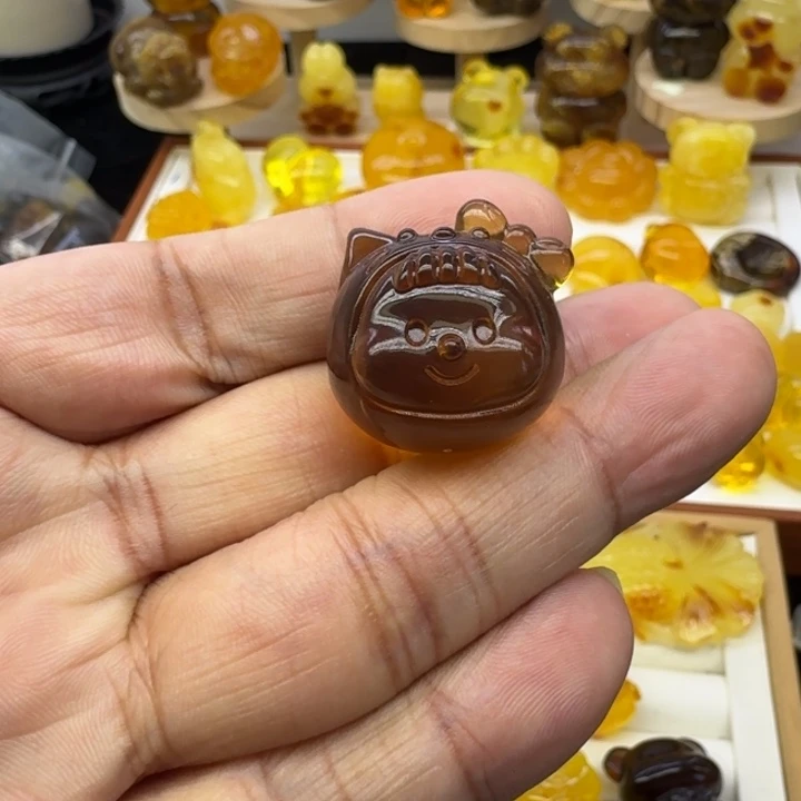 琥珀未镶嵌颈饰多妹头