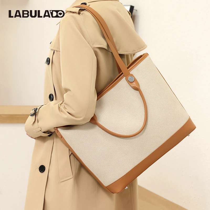 LABULADO/拉布拉多帆布托特包大容量百搭通勤单肩包手提百搭简约