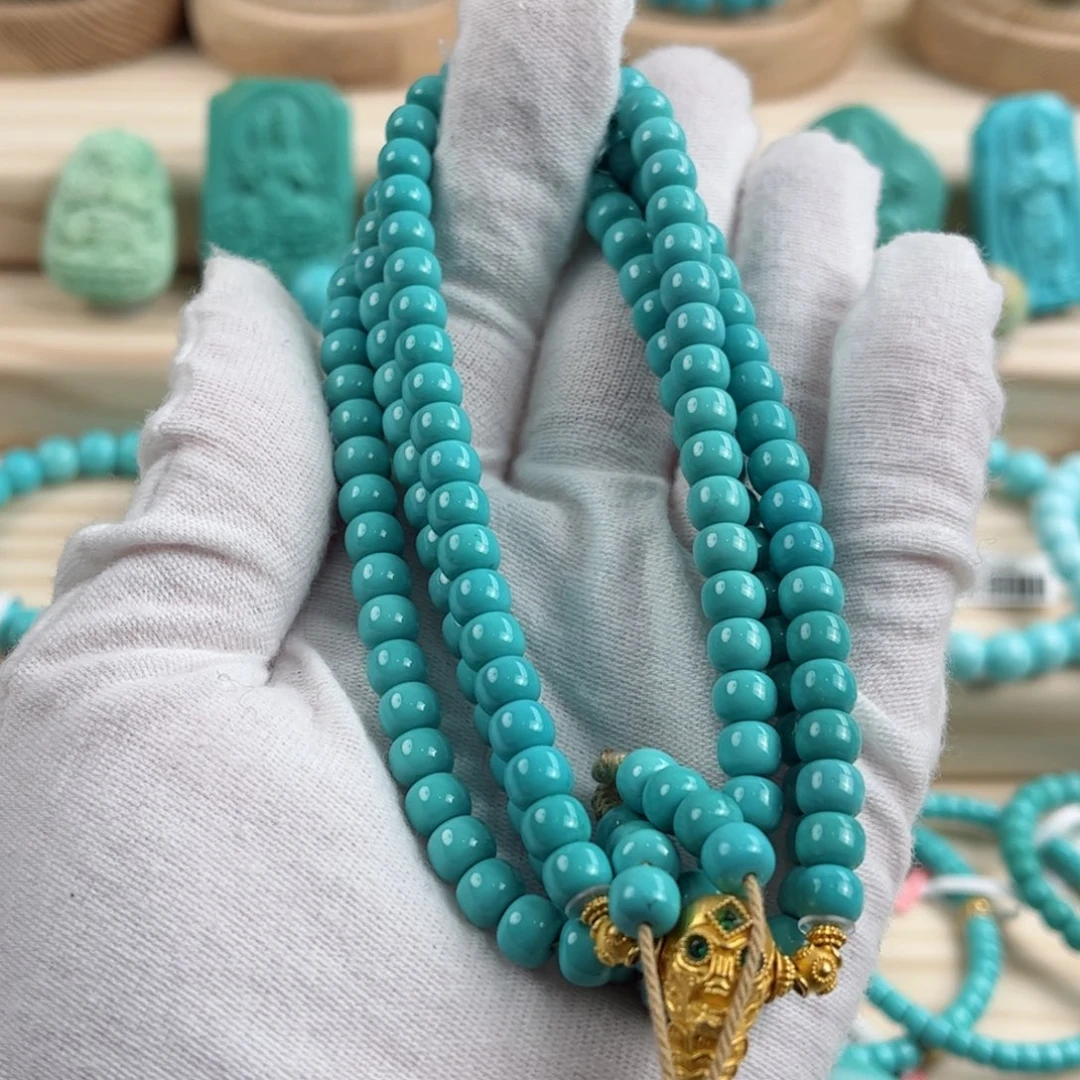 未镶嵌绿松石尺寸6.4mm