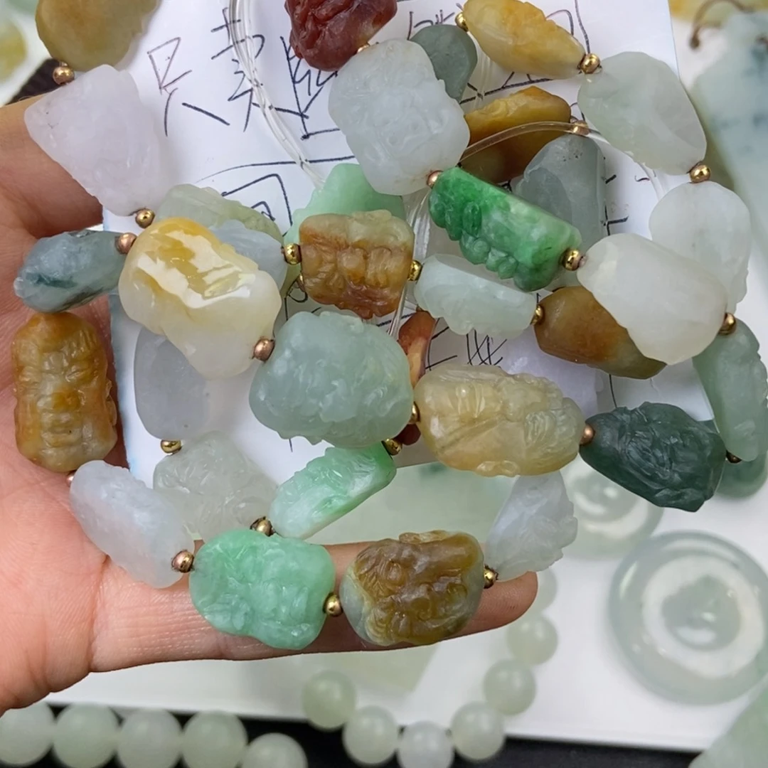 定制翡翠未镶嵌艺*壹珠子