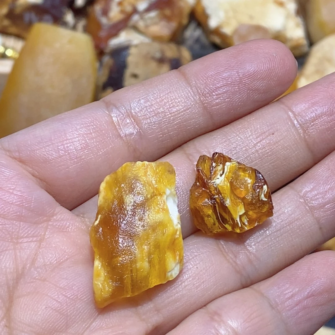 喵***猫定制琥珀蜜蜡原石