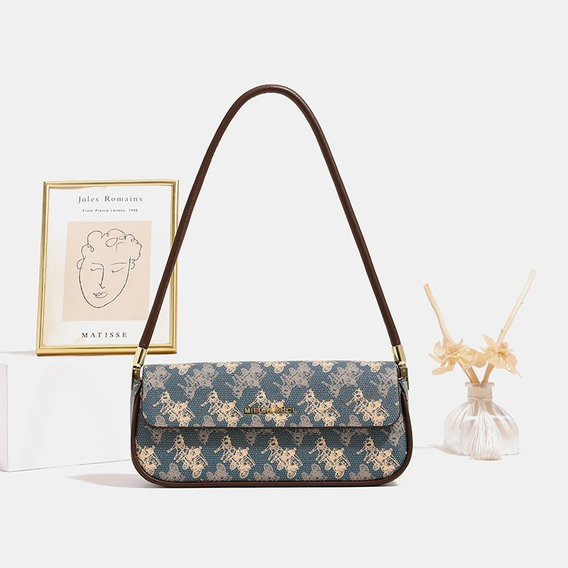 ZAR&PUILR/查瑞娜新款女士腋下法棍包时尚百搭经典手提单肩斜跨包