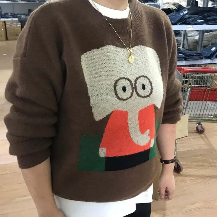 【U.M】小象休闲毛衣