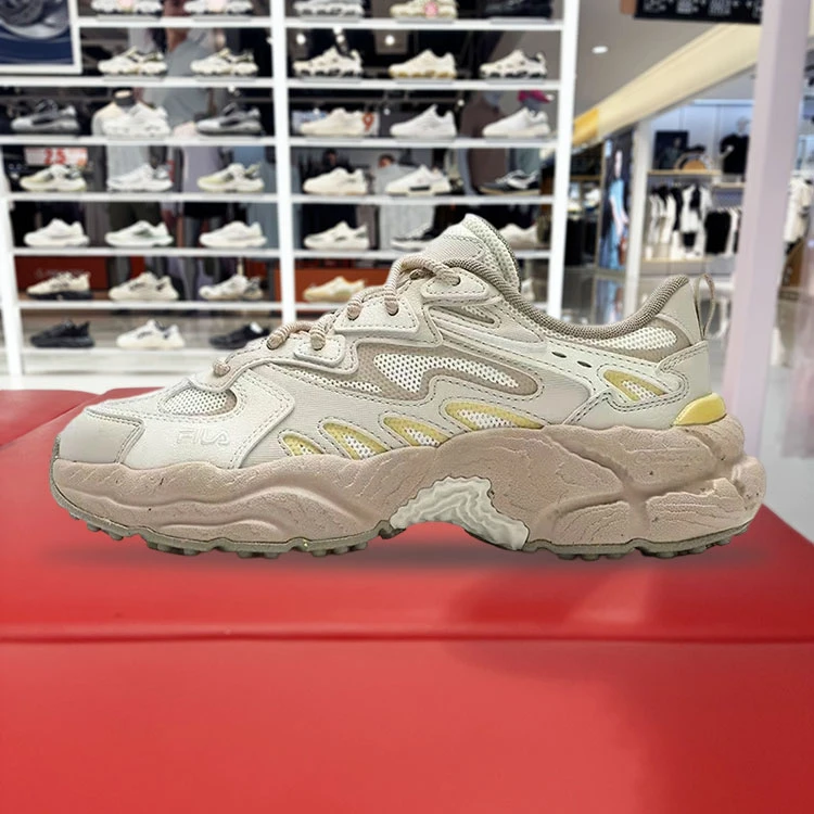 FILA斐乐2025新款女鞋老爹鞋运动鞋蕨草鞋子男厚底休闲鞋