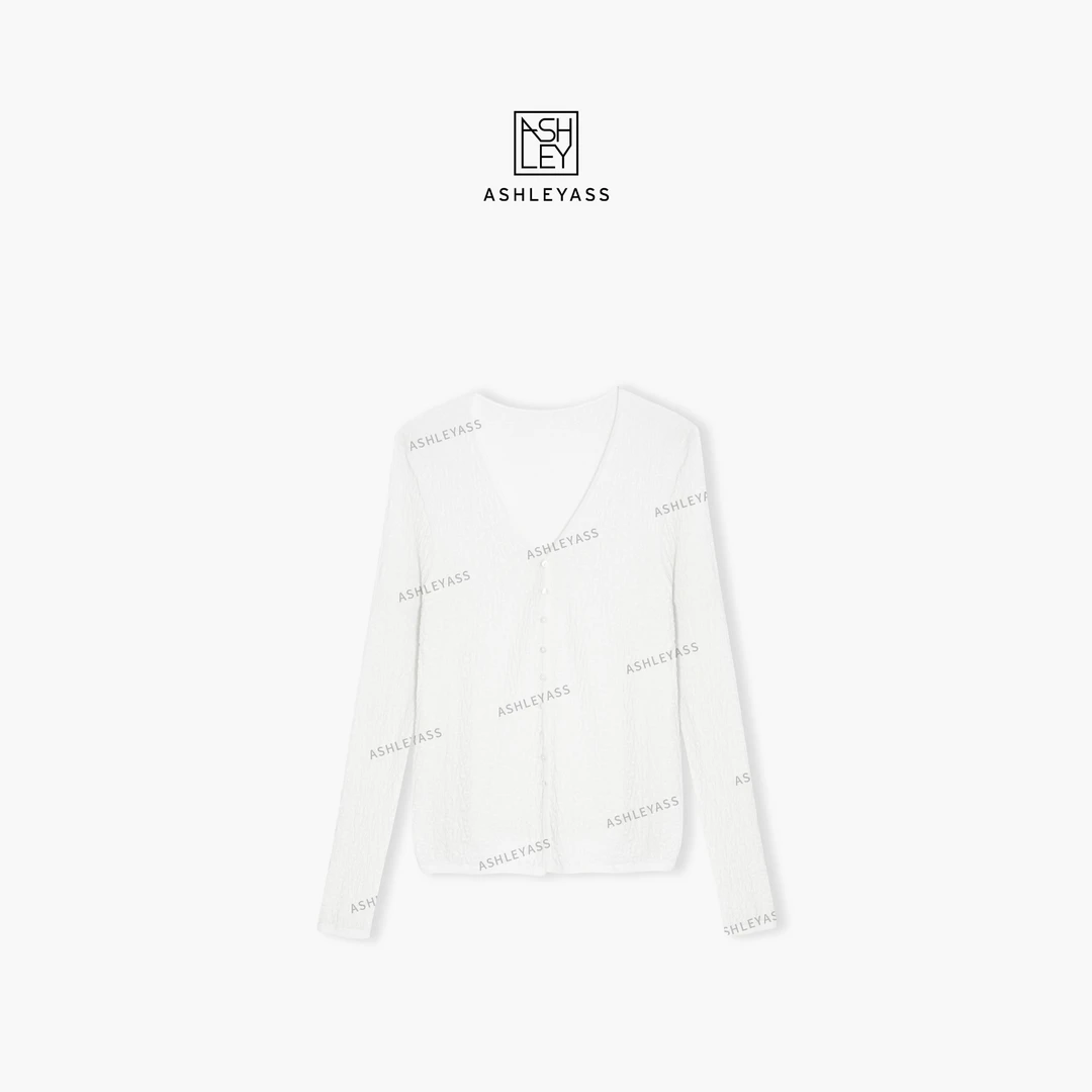 【ASHLEYASS】“亚麻防晒”125克重16针37支肌理感织衫LSS250162W