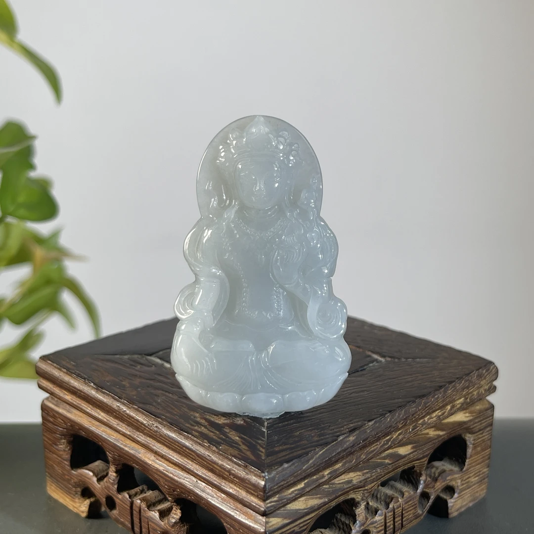 JTB16-39  天然缅甸A货翡翠  度母