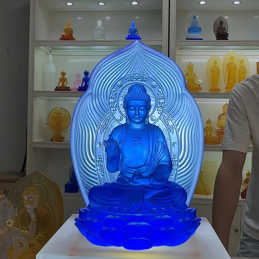 琉璃古法琉璃药师佛
