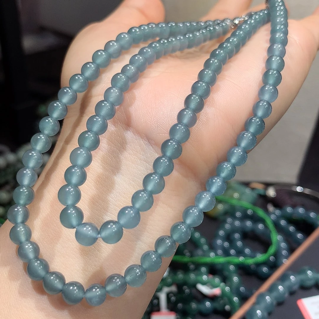 未镶嵌手串翡翠连****）正品纯天然A货翡翠项链