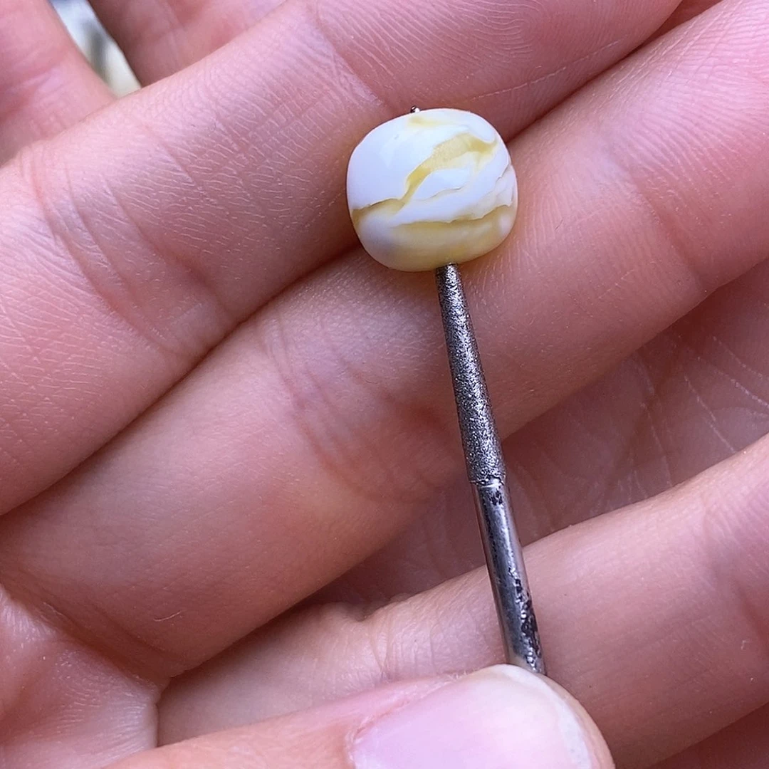 琥珀裸石未镶嵌2*K10.8mm 蜜蜡老型珠子
